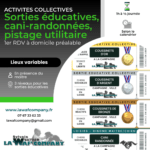 Billets "activités collectives" (sorties éducatives, cani-randonnées, pistage)